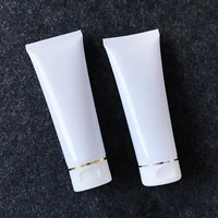 100ml goldensliver edge white soft hose tubes hand facial cream empty squeeze tube shampoo lotion refillable bottles