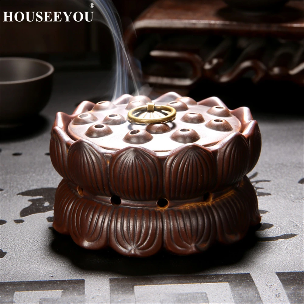 Креативная горелка в форме цветка лотоса башня конусы палочка для благовоний