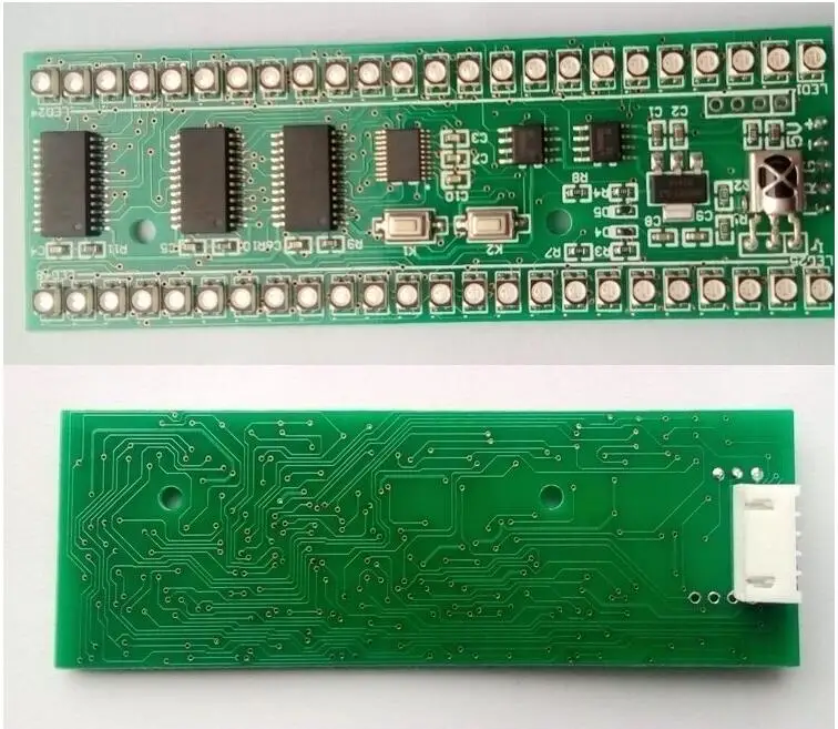 RGB MCU регулируемый дисплей узор 24 светодиодный VU индикатор уровня