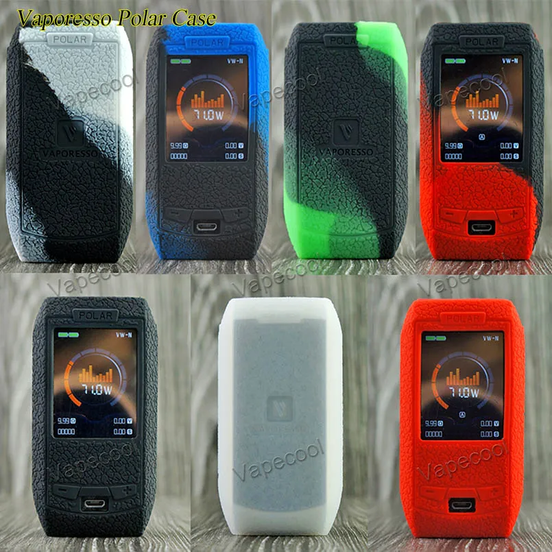 2 шт Vaporesso polar 220 W чехол силиконовый чехол с эффектом деформации наклейка рукав не скользит толще для Vaporesso polar 220 W коробка мод