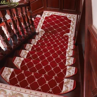 beibehang stair step mat solid wood non slip stair mat glue free self adhesive household step mat simple modern stair carpet
