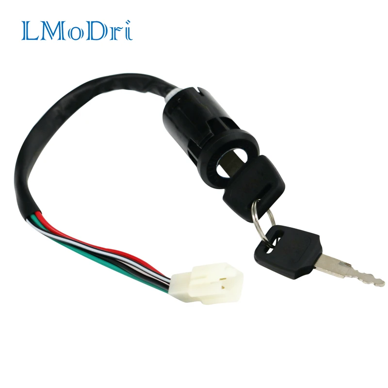 

LMoDri Universal Motorcycle Motorbike Ignition Switch Key with Wire for Honda/Quad for Yamaha for Suzuki Scooter ATV CG125