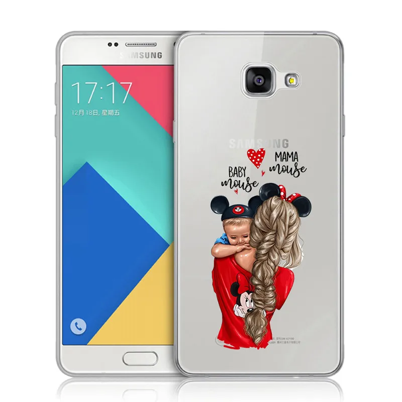 4 Силиконовый чехол для samsung Galaxy A3 A5 A7 A9 A6 A8 Plus A7 A50, цвет черный, коричневый - Цвет: 4
