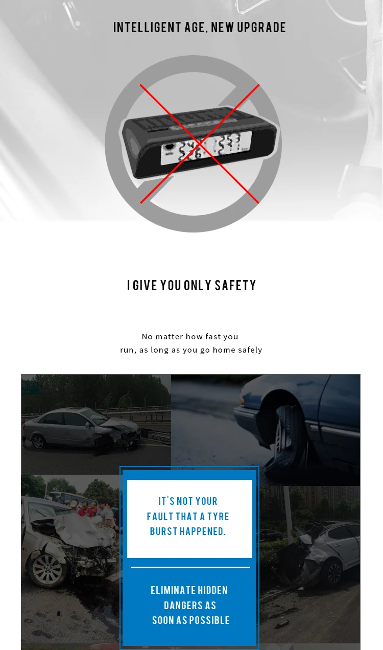 Автомобильная TPMS система контроля давления в шинах Bluetooth 4,0 Универсальный внешний датчик IOS/Android APP сигнализация давления в шинах