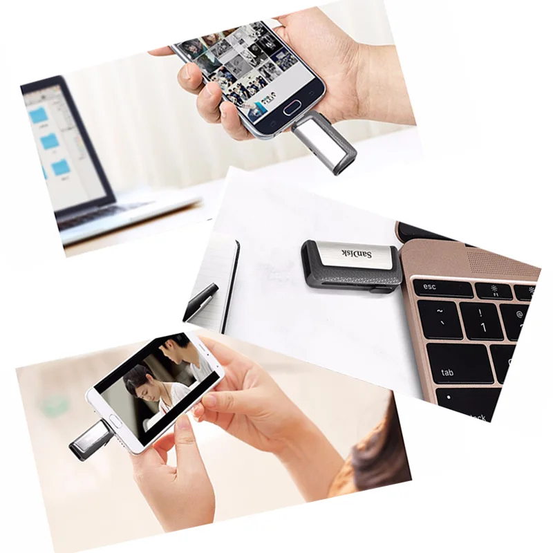 USB флеш-накопитель Sandisk 128 ГБ 32 SDDDC2 Extreme Type-C USB3.1 16 двойной OTG 64 3 0 бесплатная доставка