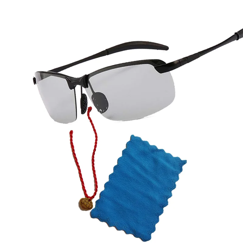 Мужчины солнцезащитные очки 2020 интеллектуальный свет изменение цвета