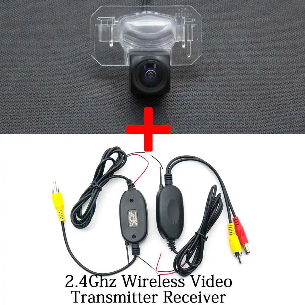 Camera n Wireless MCCD рыбий глаз 1080P Starlight Автостоянка ЖК-монитор запасная камера заднего вида для Honda Accord City Freed Fit Sedan Civic CIIMO - Название цвета: Camera n Wireless