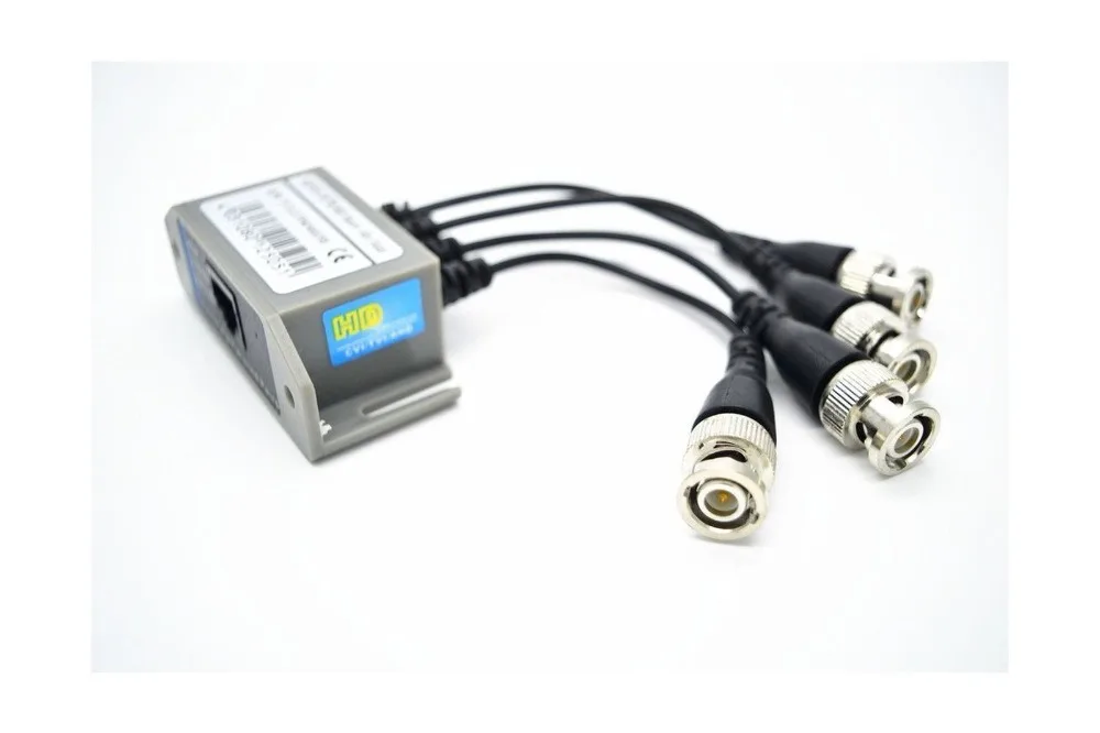 4 канальный HD видео (BNC) в UTP (RJ45) Видео балун для CCTV|video balun|video balun for cctvvideos hd |