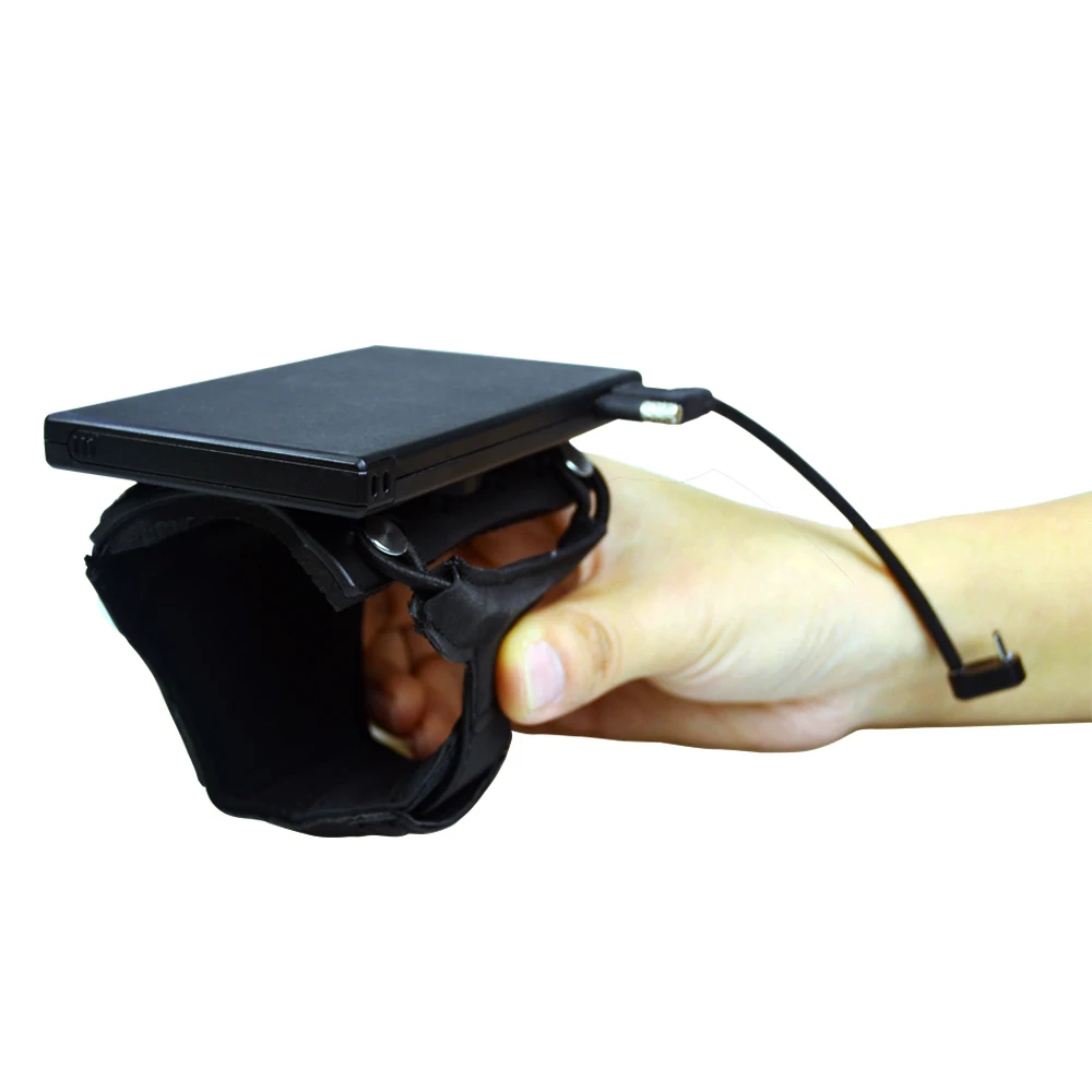 Сканер штрих кода 2D Пальчиковый лазер и носимый терминал данных WT01S + FS01 для IOS Android