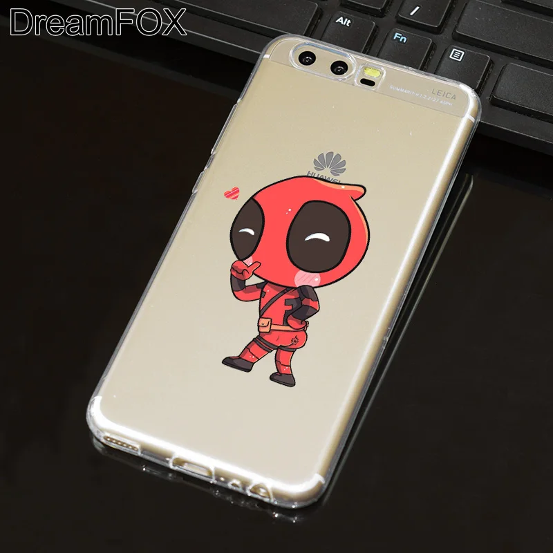 Мягкий силиконовый чехол DREAMFOX L520 Deadpool из ТПУ для huawei P8 P9 P10 Lite Plus 2017 Honor 8 Pro 9 6X |