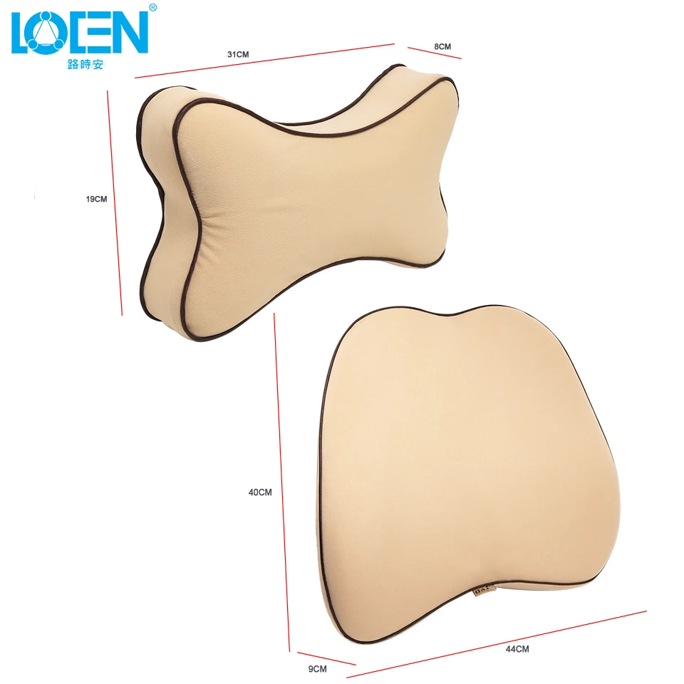 LOEN подушка на шею для автомобиля спинки сиденья Поддержка из пены с эффектом