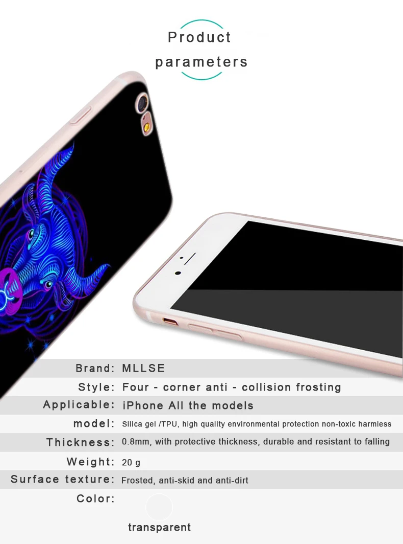 Мягкий чехол из ТПУ для iPhone 13 12 Mini 11 Pro XS Max XR X 8 7 6 Plus SE 2020 S со знаками Зодиака дизайн