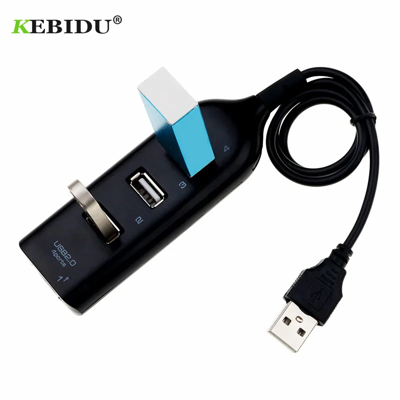 Высокоскоростной 4 портовый USB адаптер kebidu мини 2 0 сплиттер для ноутбука ПК