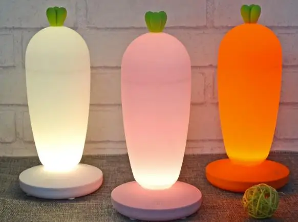 Новый USB курица морковь светодиодный ночник сенсорный выключатель Сенсорная