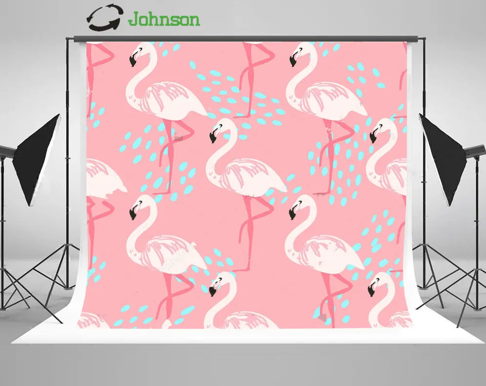 

Тропические розовые Фламинго фон из полиэстера или виниловой ткани Высокое качество компьютерная печать настенный фон
