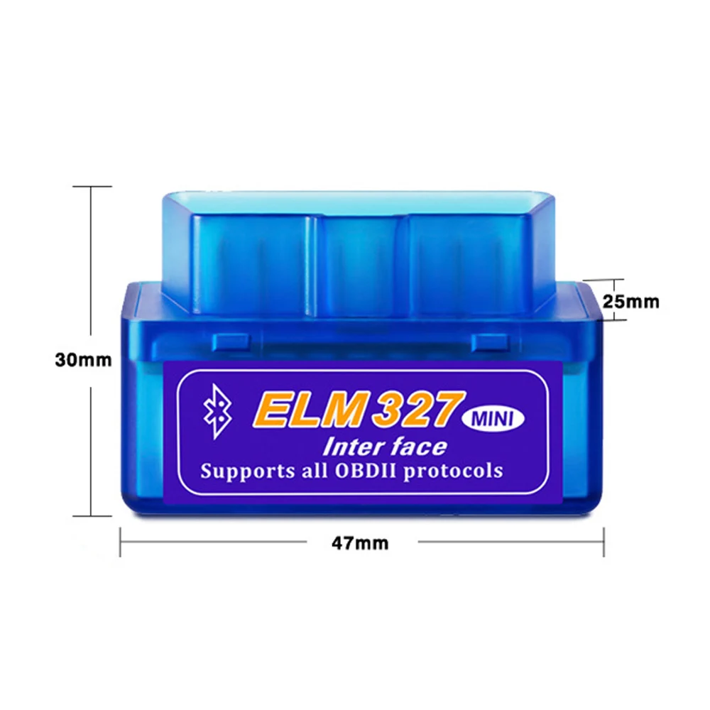 Мини ELM327 OBD2 V2.1/V1.5 Bluetooth автомобильный беспроводной диагностический инструмент