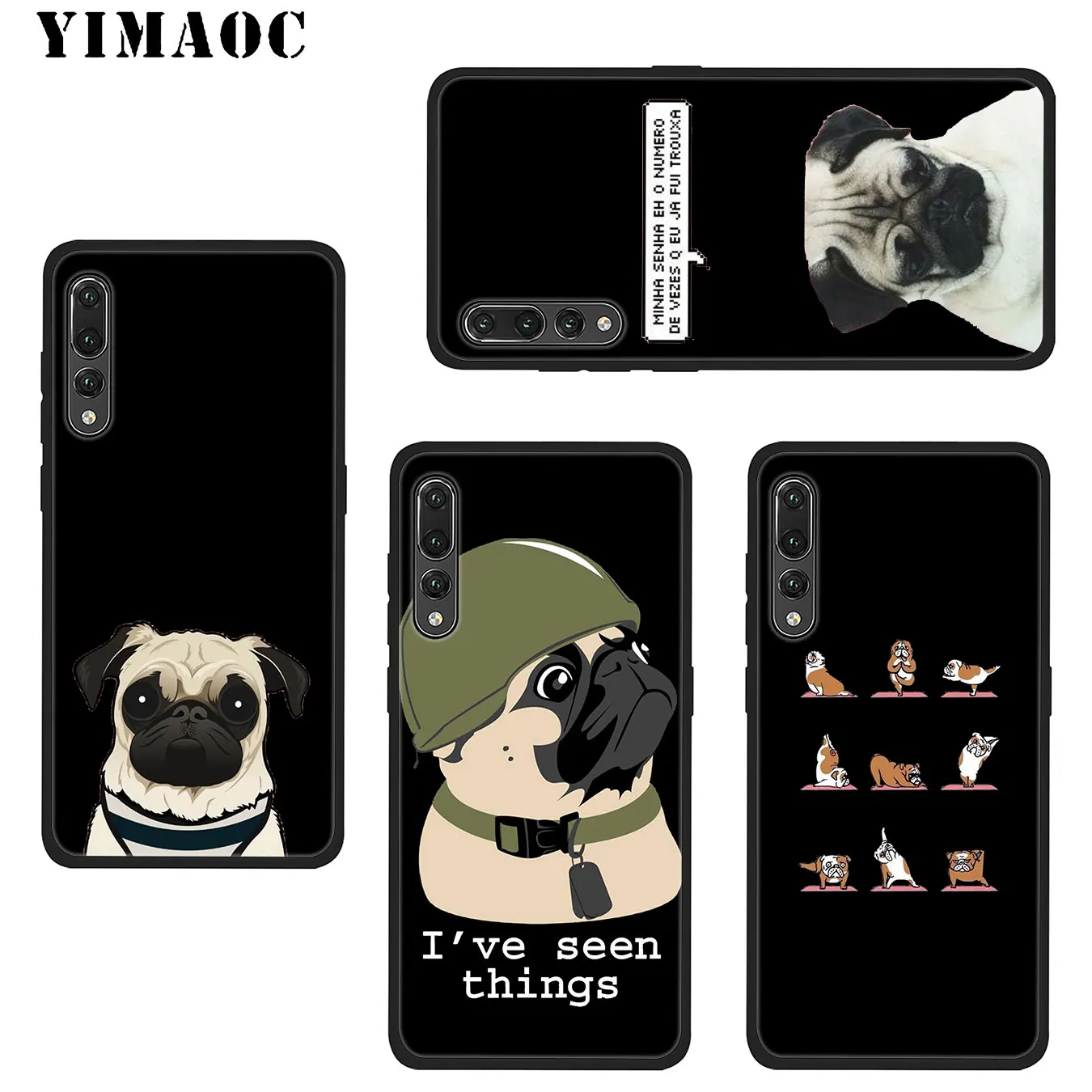 YIMAOC собачья лапа Хаски Мопс милый мягкий силиконовый чехол для телефона Huawei Mate 30