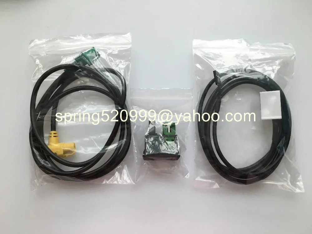 Бесплатная доставка 2 в 1 USB AUX кабель для RCD510 RNS510 RNS315 RCD500 RNS300 RCD300 RCD200 GOLF MK6 JETTA MK5 Sagitar