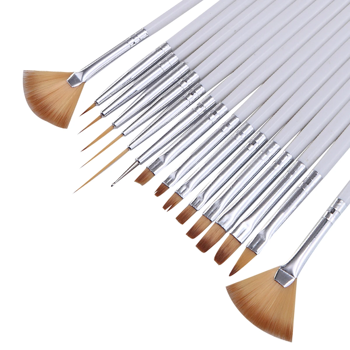 Monja 16 шт./компл. дизайн ногтей полосы линий лайнер живопись кисти акриловый жидкий