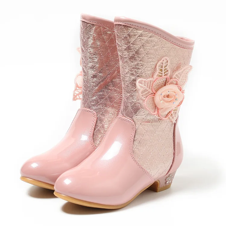 Женские зимние новые модные ботинки принцессы танцевальные на высоком каблуке