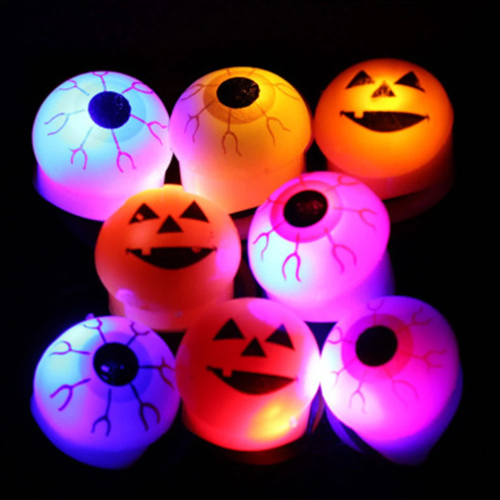 4 шт мигающий светодиодный кольцо с бугорками Хэллоуин вспышки света в виде