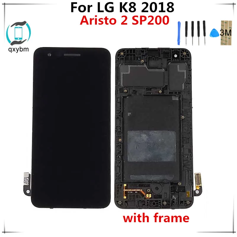 5 дюймов для LG K8 2018 Aristo 2 LM X210MA X210TA MX210 SP200 ЖК дисплей с кодирующий преобразователь