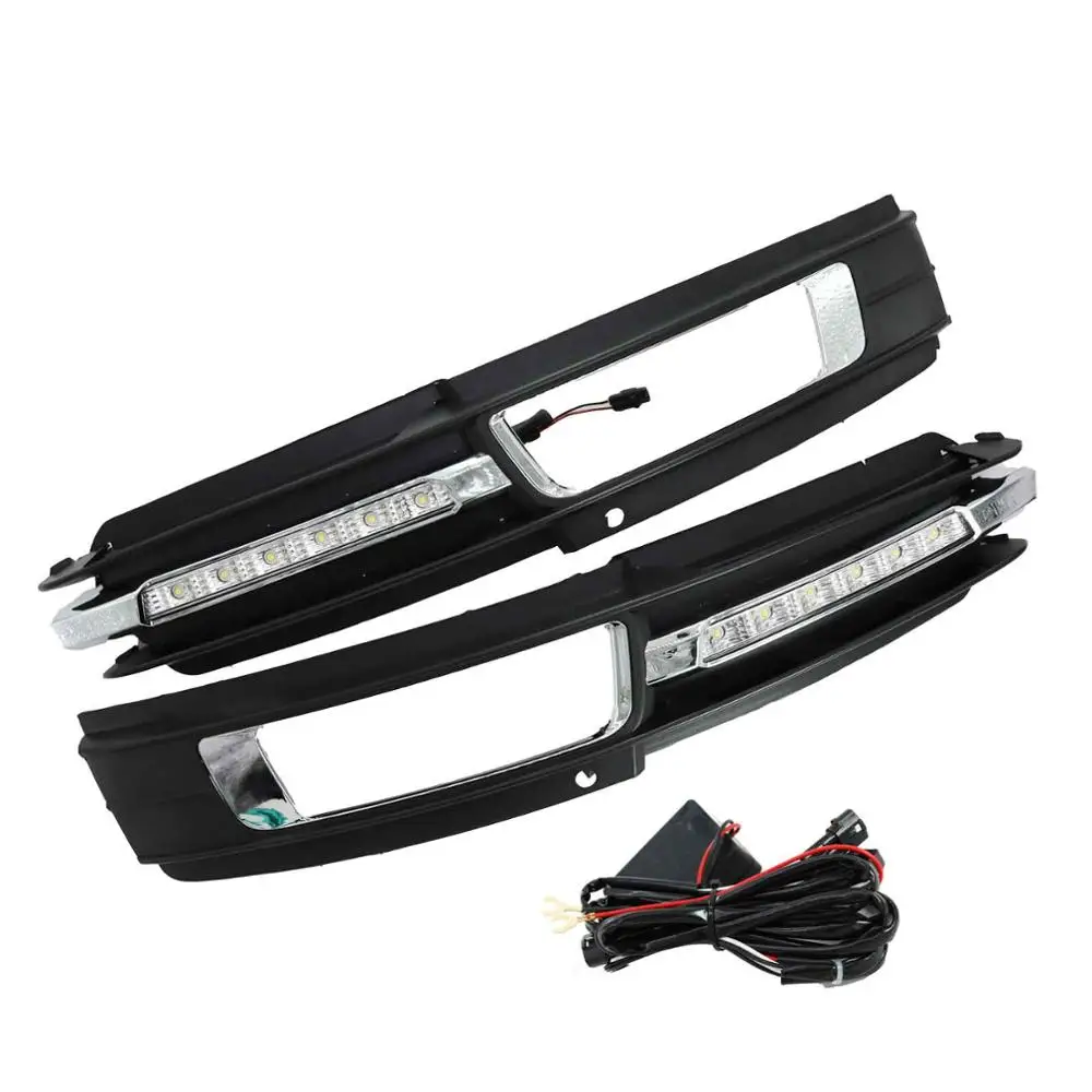 Автомобильный светодиодный DRL Для Audi A6 C6 2009 2010 2011 Противотуманные фары дневные