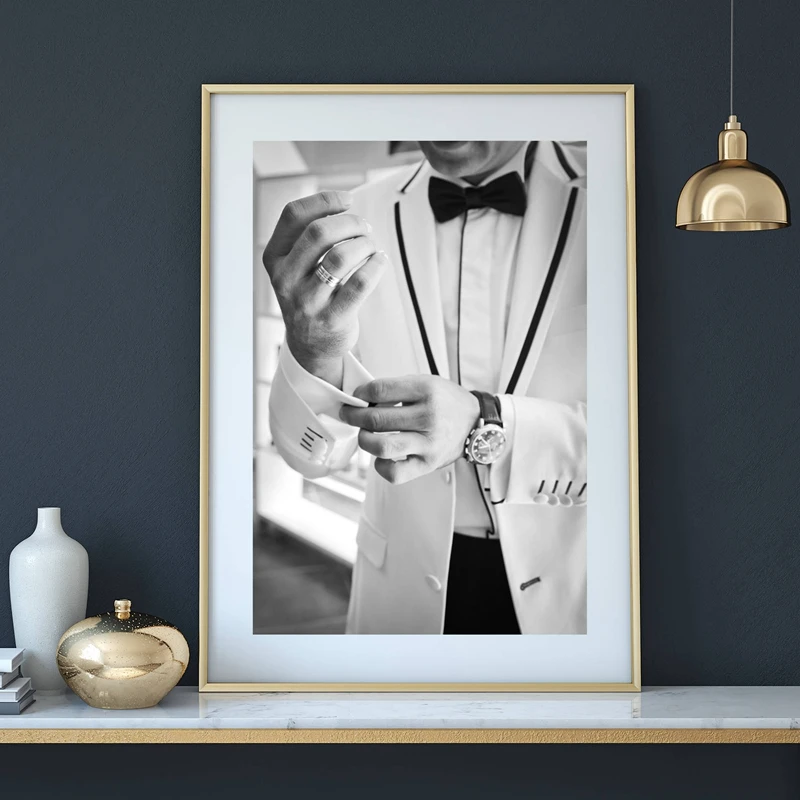 Джентльменский шпионский фильм 007 художественный плакат на холсте Живопись