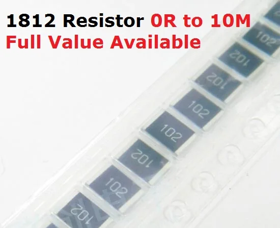 50 шт./лот SMD чип резистор 1812 10R/11R/12R/13R/15R 5% сопротивление 10/11/12/13/15/Ом резисторы k