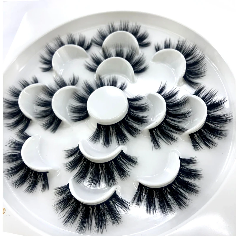 HBZGTLAD 7 pairs natural false eyelashes fake lashes long makeup 3d mink eyelash extension for beauty | Красота и здоровье