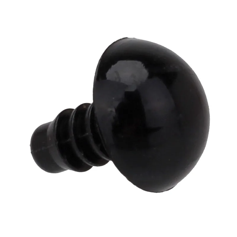 Новинка 100 шт. пластиковые шайбы для безопасных глаз черные винтовые глаза в