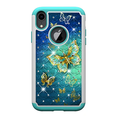 Сверхпрочный чехол для Motorola Moto Z3 E4 E5 G5 G6 G7 играть круиз Bling бабочка цветок силиконовый чехол для Google Pixel 3 XL - Цвет: 3