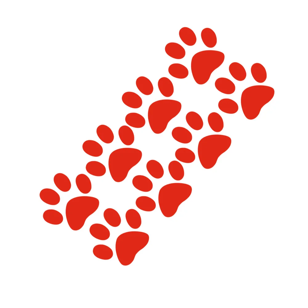 Милое животное кошка следы лап забавных виниловые наклейки в виде Фотообоев c