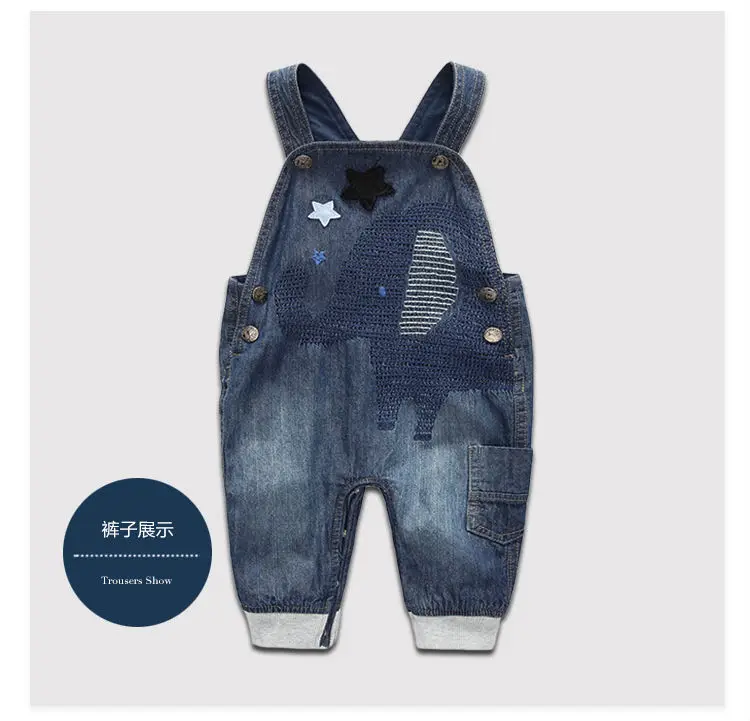 Детский комбинезон с длинным рукавом новый детский хлопковый джинсовый