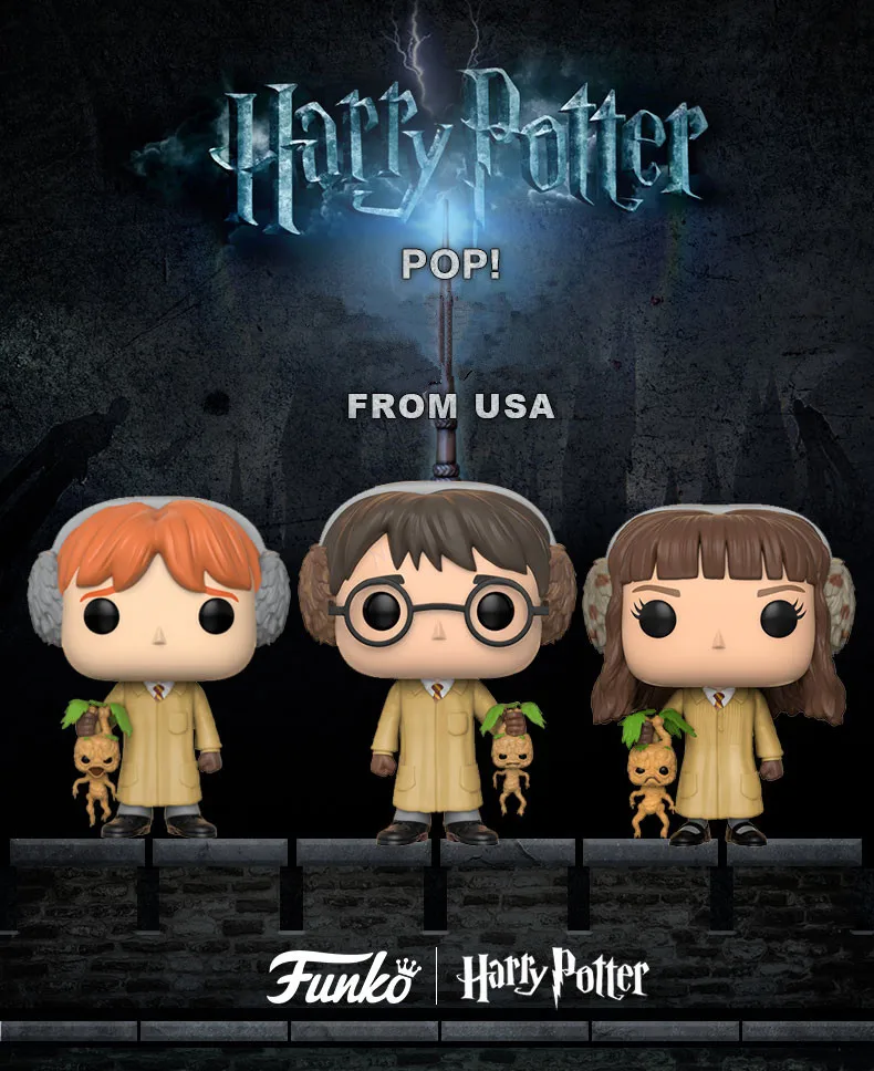 FUNKO POP Movie: Гарри Поттер-Гермиона/Рон виниловые куклы для детей на день рождения Коллекционная модель игрушки подарок официальная оригинальная коробка