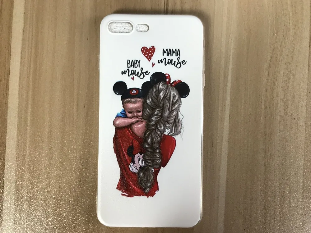 Babaite Модный черный чехол для телефона из ТПУ для мамы и дочки iPhone X XS MAX 6 6s 7 7plus 8 8Plus 5 5S SE XR 11 11pro 11promax