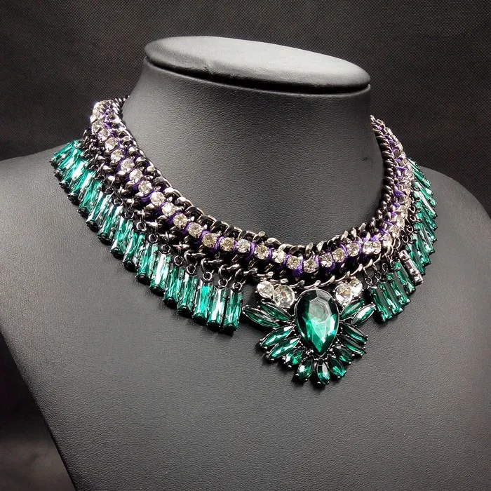 Винтажное ожерелье-чокер Shourouk женское массивное ювелирное изделие с воротником