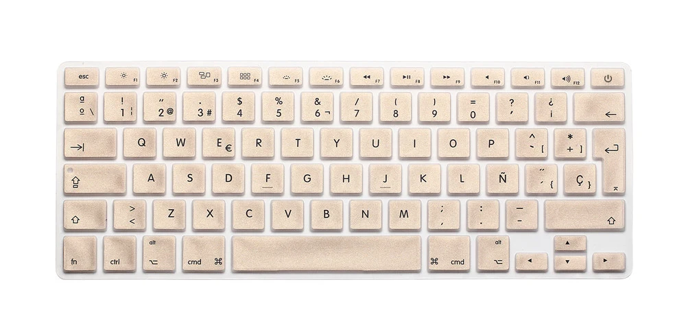 Великобритания/ЕС испанские буквы силиконовый чехол для клавиатуры Macbook Air Pro retina
