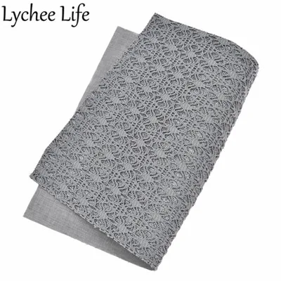 3 Lychee Life блестящая кружевная искусственная ткань A4 из искусственной кожи, ткань ручной работы, современная домашняя одежда, текстиль, швейная одежда, аксессуары - Цвет: 3
