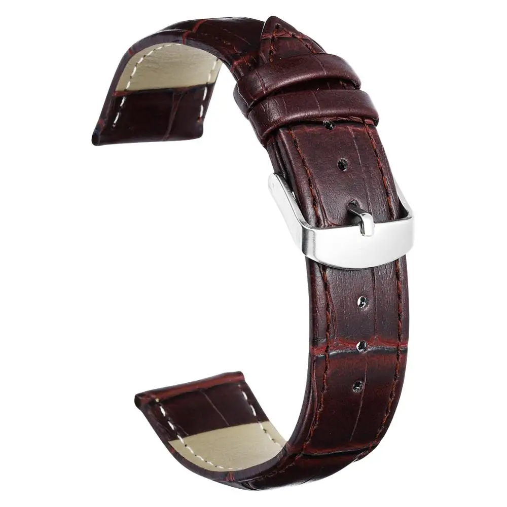 Ремешок DOM из искусственной кожи унисекс для наручных часов белый браслет с
