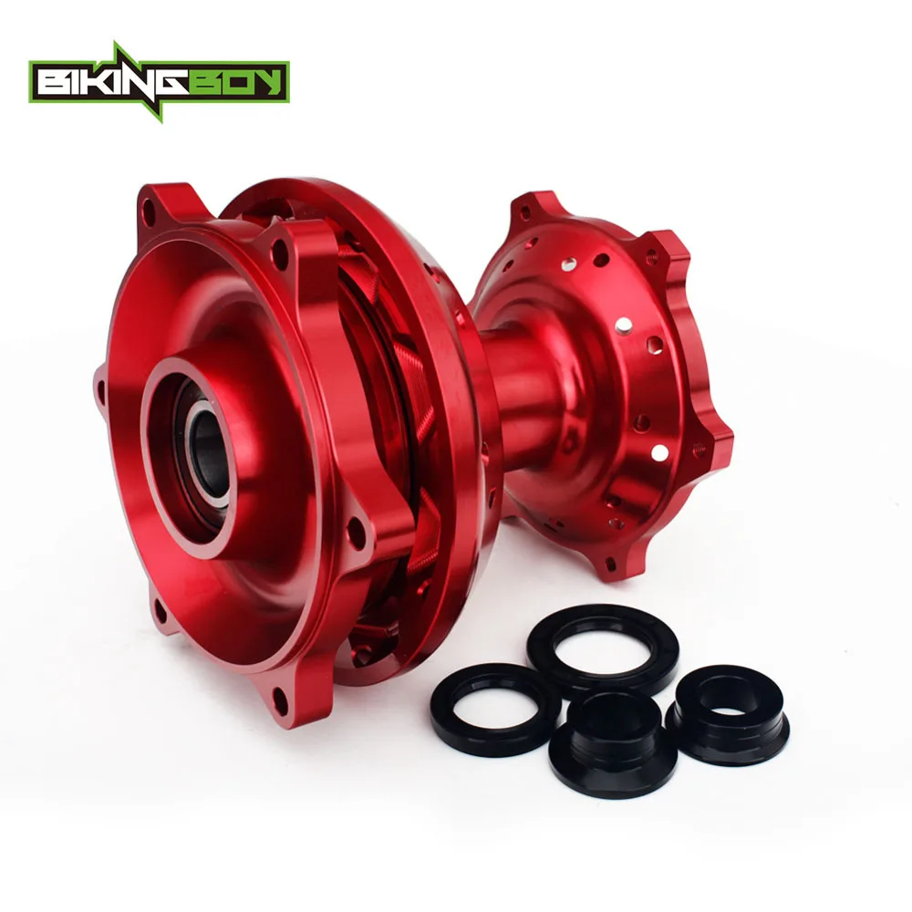 Rear Red BIKINGBOY для Suzuki DR-Z DRZ 400 SM 2005- DRZ 400 2000-2004 DRZ 400 S 2000- DRZ 400 E 2000-2007 Передние Задние Колеса Ступицы - Цвет: Rear Red