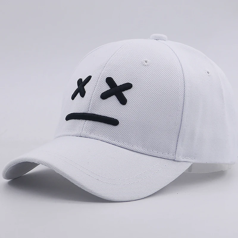 

Sad boy baseball cap for kids cotton adjustable 3D embroidery bone kids caps sad face hip hop snapback hat for little boys girls