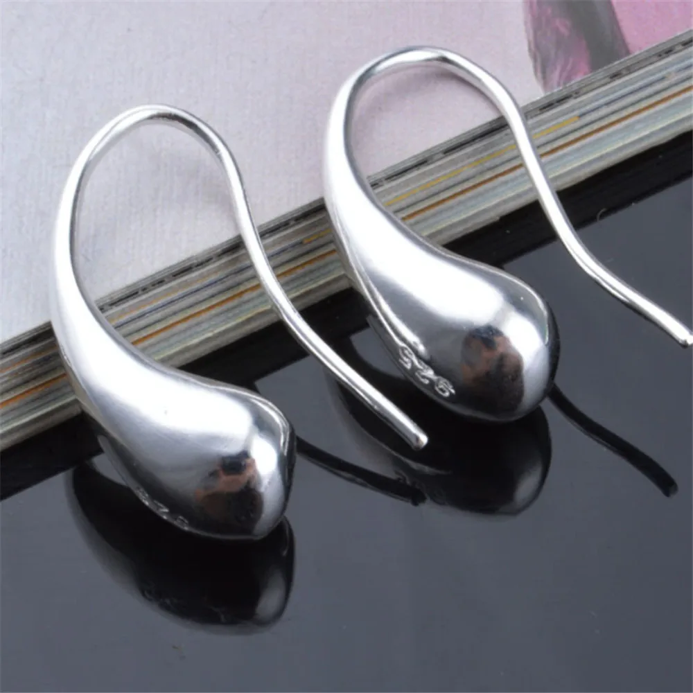 Ecoday моды в виде капли воды серебряные серьги золотого цвета для женские E057 |