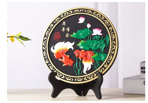 Removal formaldehyde Purify air -TOP business gift -office home Bamboo charcoal Auspicious gold fishes decoration Sculpture