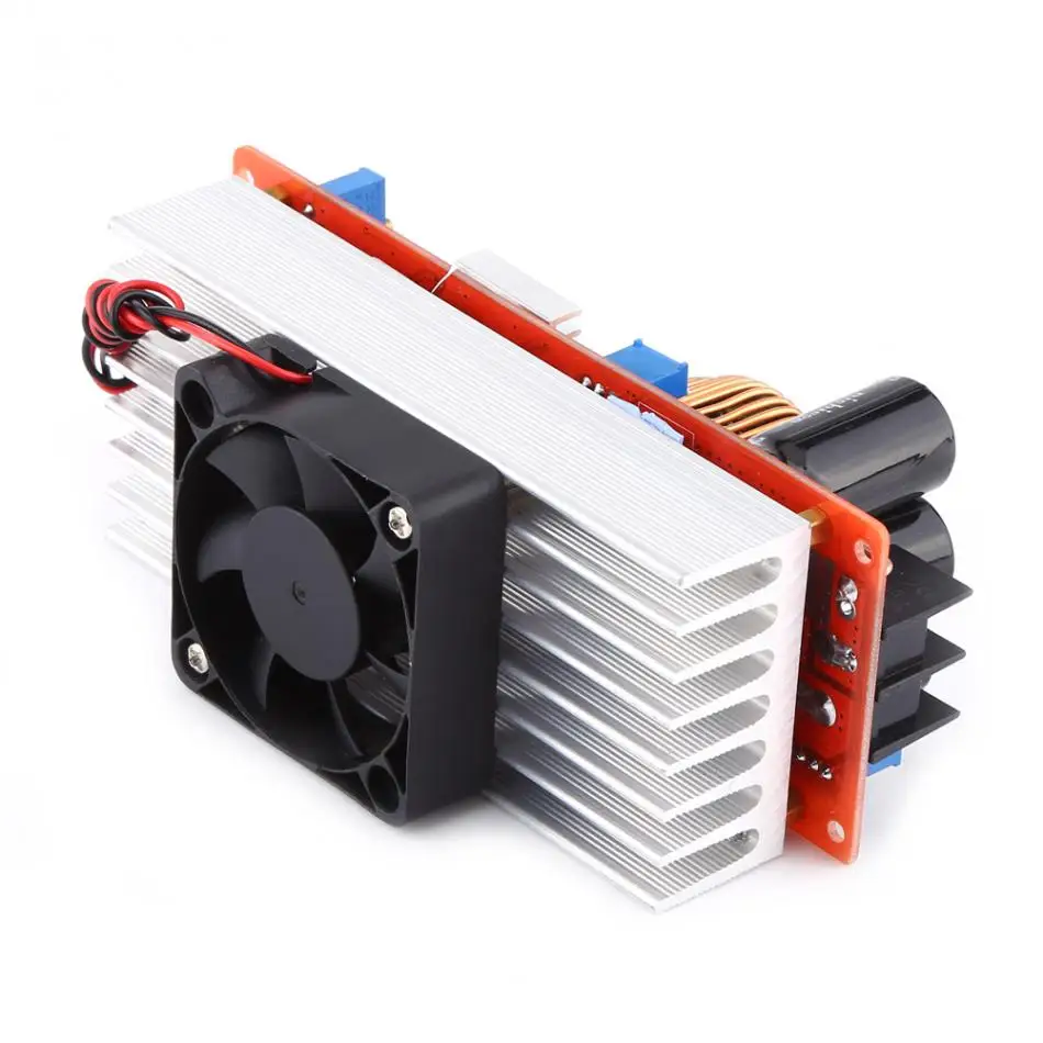 1500 Вт 30A DC повышающий преобразователь Повышающий Модуль DC10 60V DC12 90V с охлаждающим