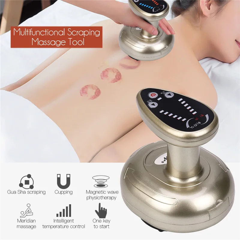 

Electric Cupping Stimulate Acupoint Detoxification Massager Guasha Scraping Heat Massage Negative Pressure Acupuncture Therapy 0