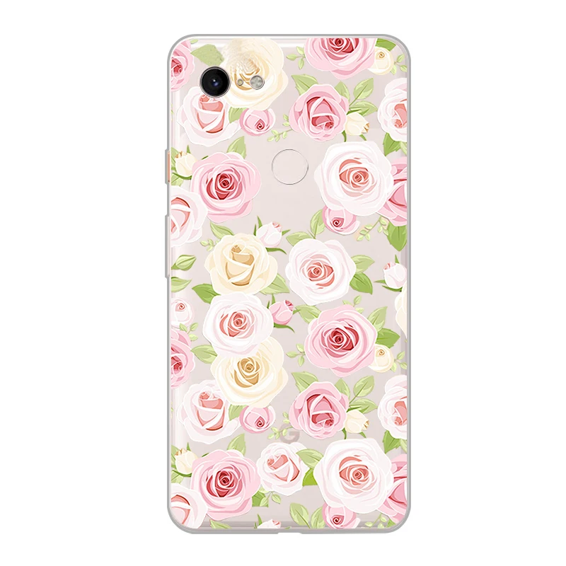ciciber New Fashion Phone Cases For Google Pixel 3 2 XL Case Soft TPU Back Cover for 3XL 2XL Flower Funda Capa Coque |