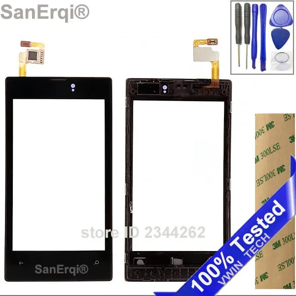 SanErqi 10 шт./лот 4 0 ''для Nokia Lumia 525 520 N520 N525 сенсорный экран дигитайзер Датчик