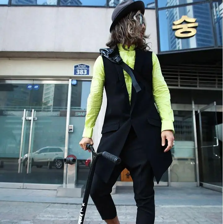 Новая мужская одежда S ~ 6XL в период весна-осень Парикмахерская Корейском стиле