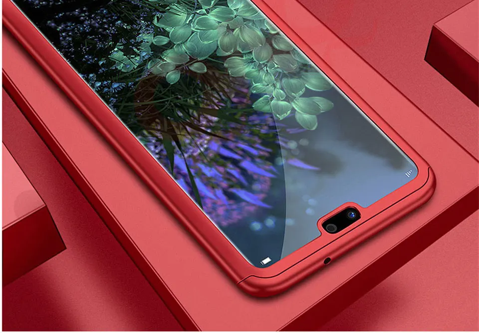 360 Full Protective Case For Huawei P30 P20 Pro Mate 20 Lite Nova 3 3i 4 P10 P9 Honor 10 9 Lite 8X Hard PC Cover Case With Glass